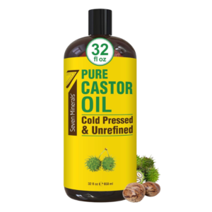 pure cold pressed castor oil big 32 fl oz bottle unrefined & hexane free 100% pure caster oil for hair growth, thicker eyelashes & eyebrows, dry skin