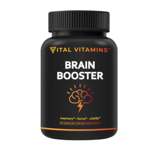 vital vitamins brain supplements for memory & focus brain booster nootropic brain support for concentration & brain fog with ginkgo biloba
