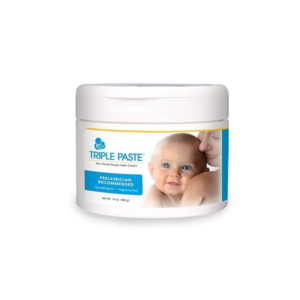 triple paste diaper rash cream, hypoallergenic medicated ointment for babies, 16 oz