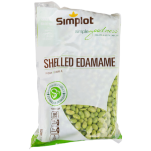 simplot 2.5 lb. bag of shelled soy edamame 6/case