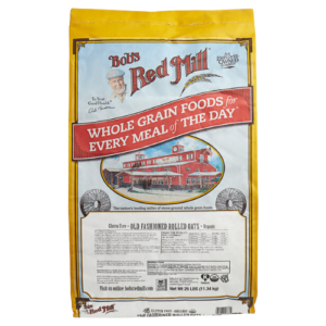 bob's red mill 25 lb. organic gluten free whole grain rolled oats