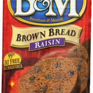 b&m original brown bread in can: raisin (16 oz cans) (4 pack)