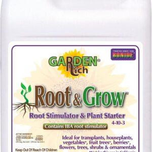 bonide garden rich root & grow root stimulator & plant starter, 128 oz concentrate 4 10 3 fertilizer for transplanting
