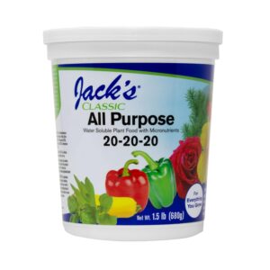 jack's classic all purpose 20 20 20 water soluble plant food (1.5lbs)