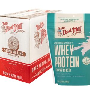 bob's red mill whey protein concentrate, 12oz (pack of 4) keto friendly, kosher