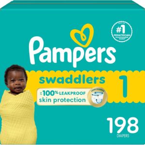 Pampers Swaddlers Diapers Size 1, 198 count - Disposable Diapers