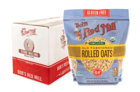 Bob's Red Mill 25 lb. Organic Gluten-Free Whole Grain Rolled Oats