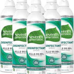 Seventh Generation Disinfecting Spray Cleaner Lavender Vanilla & Thyme Disinfectant 13.9 oz, Pack of 8