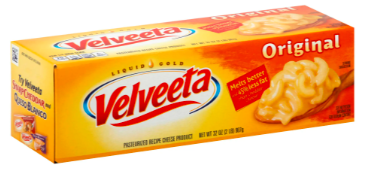 Kraft Velveeta Original American Cheese Loaf 2 lb. - 12/Case