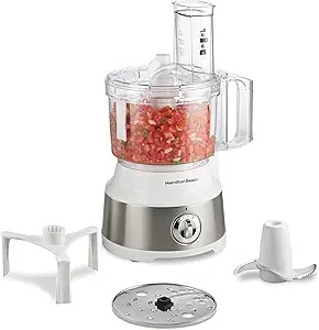 Hamilton Beach Food Processor & Vegetable Chopper for Slicing, Shredding, Mincing, and Puree