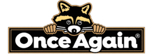 once again raccoon logo